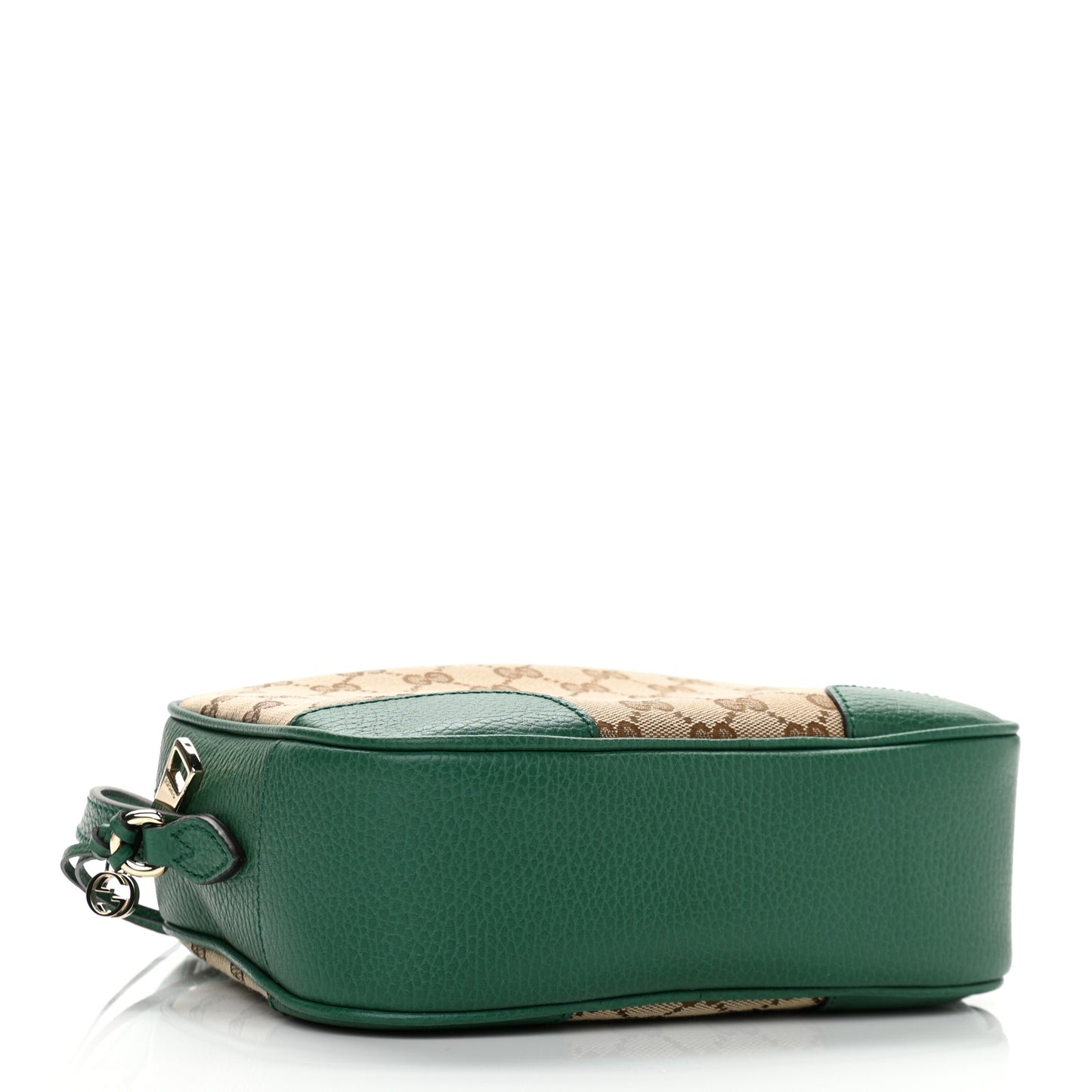 Monogram Dollar Calfskin Mini Bree Messenger Bag Beige Ebony Emerald