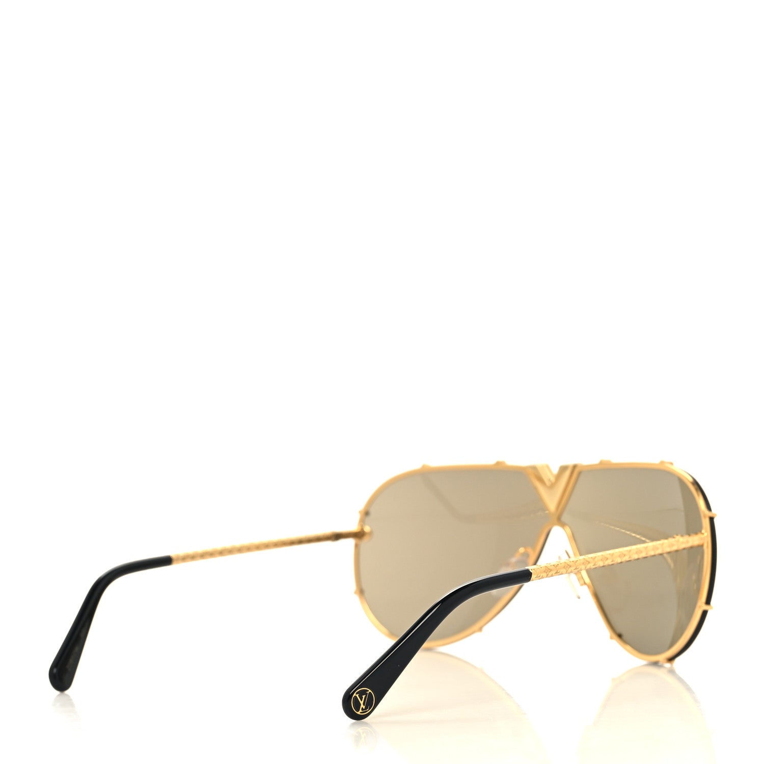 Louis Vuitton Metal LV Drive Sunglasses Z0897W Black Gold 4 of 6