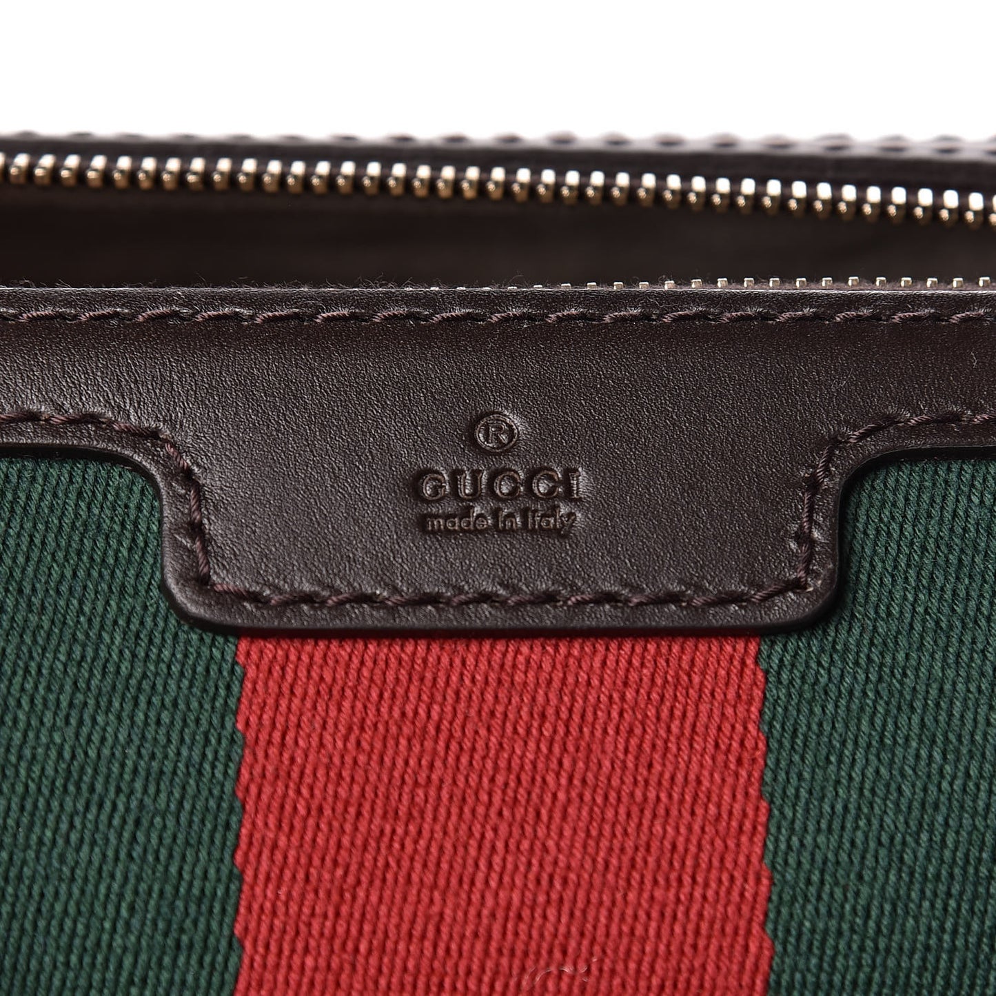 Monogram Vintage Web Medium Boston Dark Brown