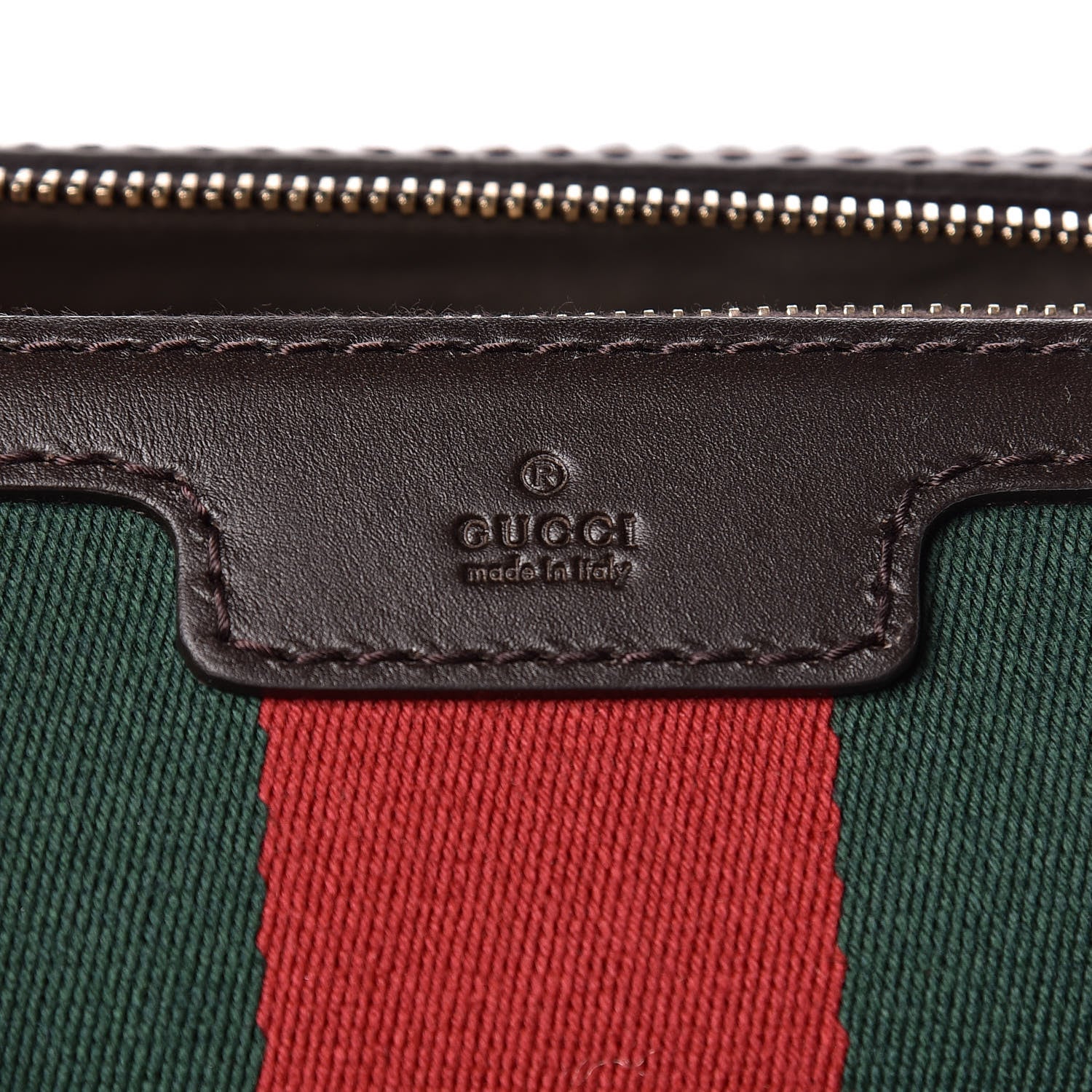 Gucci Monogram Vintage Web Medium Boston Dark Brown 9 of 12