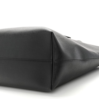Fendi Vitello Elite Cuoio Monster Buggies Medium Roll Tote Black Multicolor Blue Cobalto 10 of 10