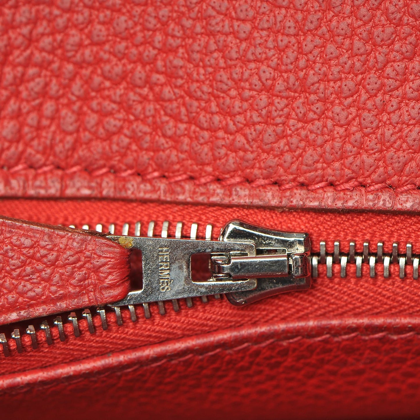 Buffle Skipper Birkin 35 Rouge Vif