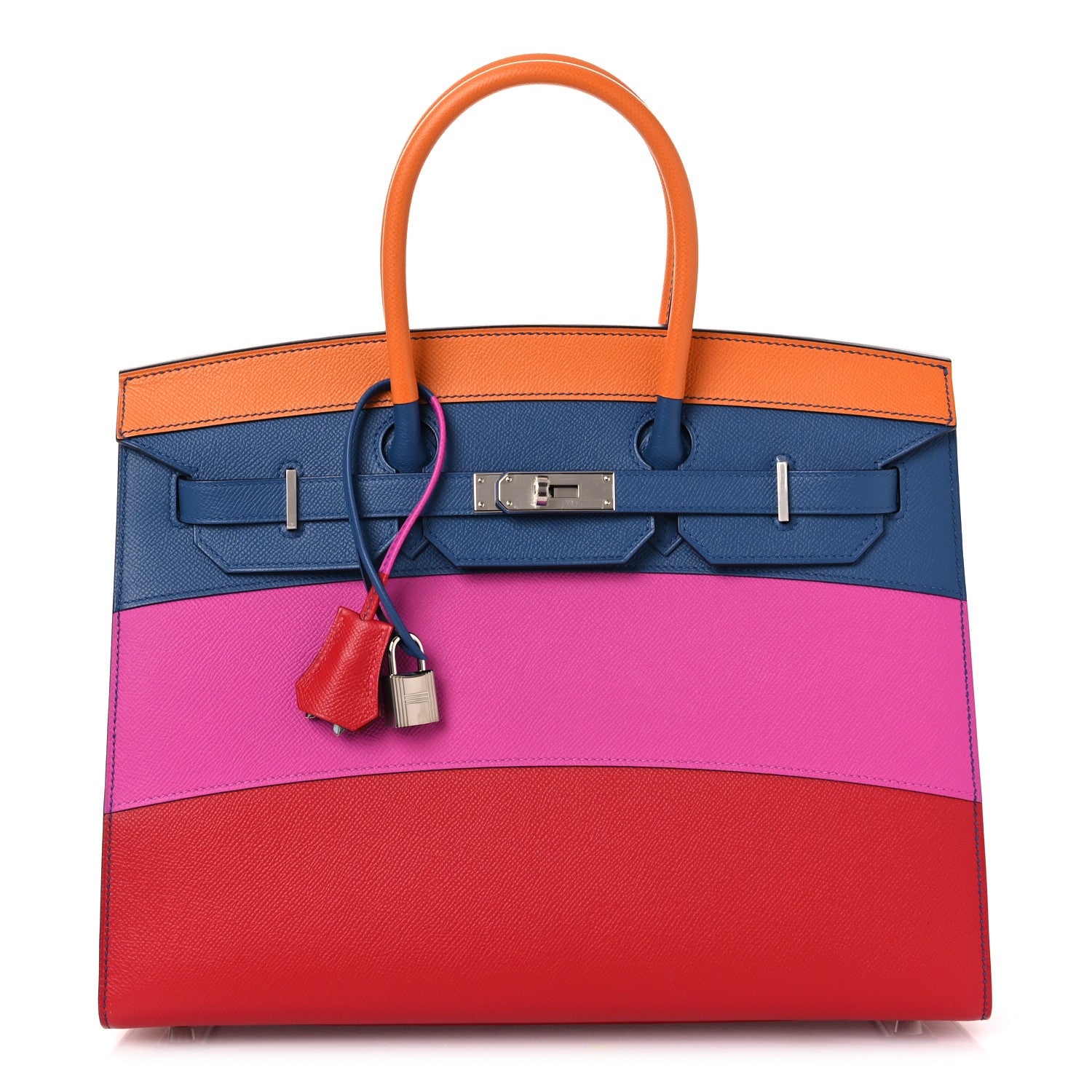 Hermes Epsom Sunset Birkin Sellier 35 Abricot Agate Magnolia Casaque Abricot Agate Magnolia Casaque 1 of 13