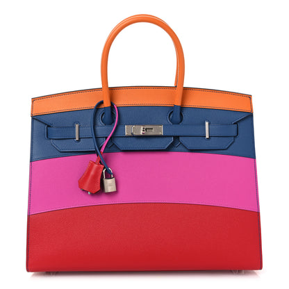 Hermes Epsom Sunset Birkin Sellier 35 Abricot Agate Magnolia Casaque Abricot Agate Magnolia Casaque 1 of 13