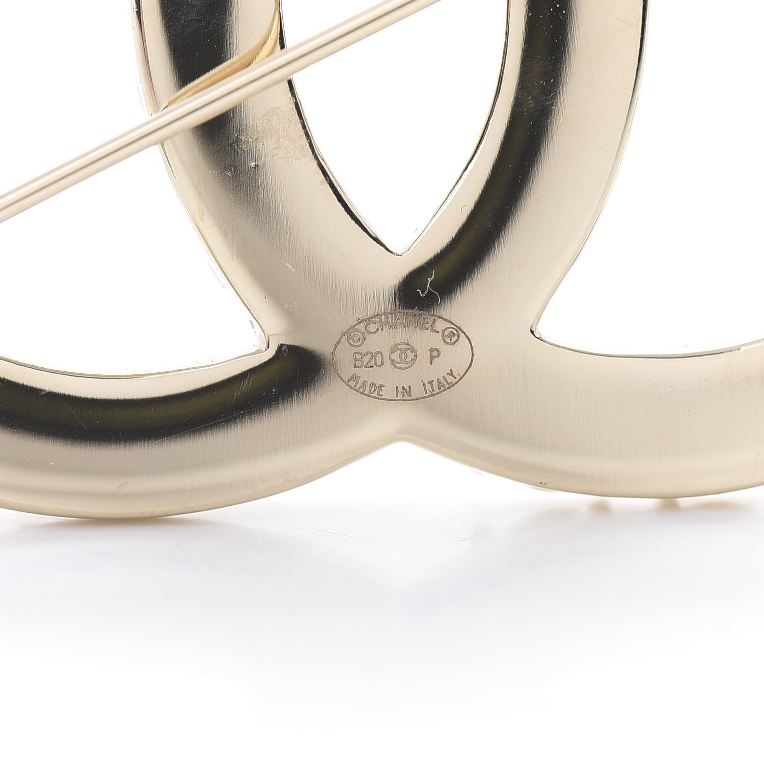 Chanel Pearl Crystal Bright Young Thing CC Brooch Gold 4 of 5