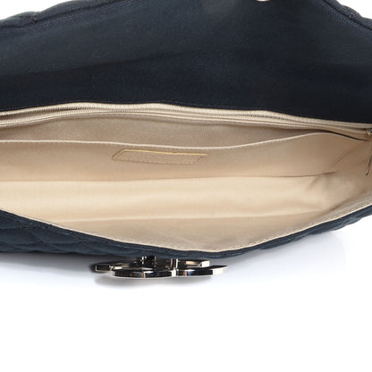 Chanel Canvas Quilted CC Cruise East West Flap Clutch Black 6 of 8