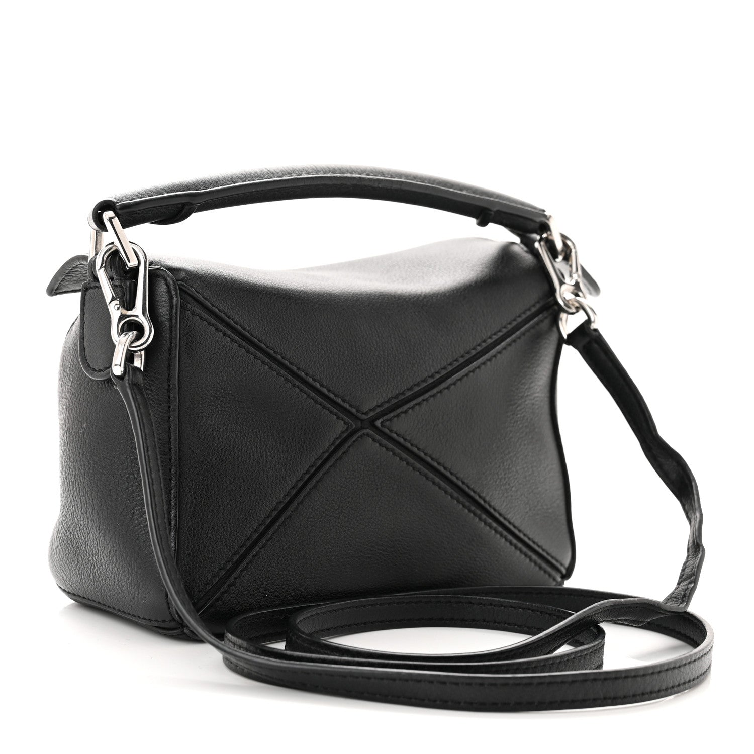 Loewe Calfskin Mini Puzzle Bag Black 3 of 14