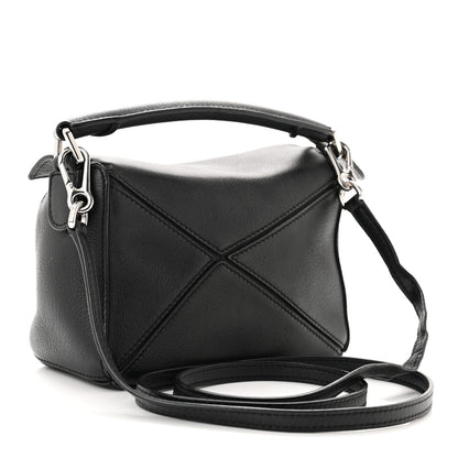 Loewe Calfskin Mini Puzzle Bag Black 3 of 14