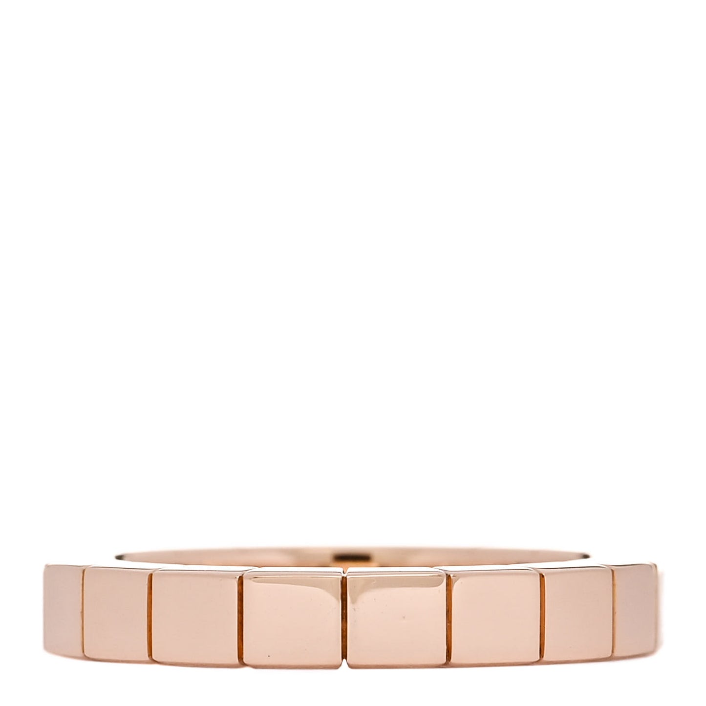 18K Pink Gold 3mm Lanieres Ring 48 4.5