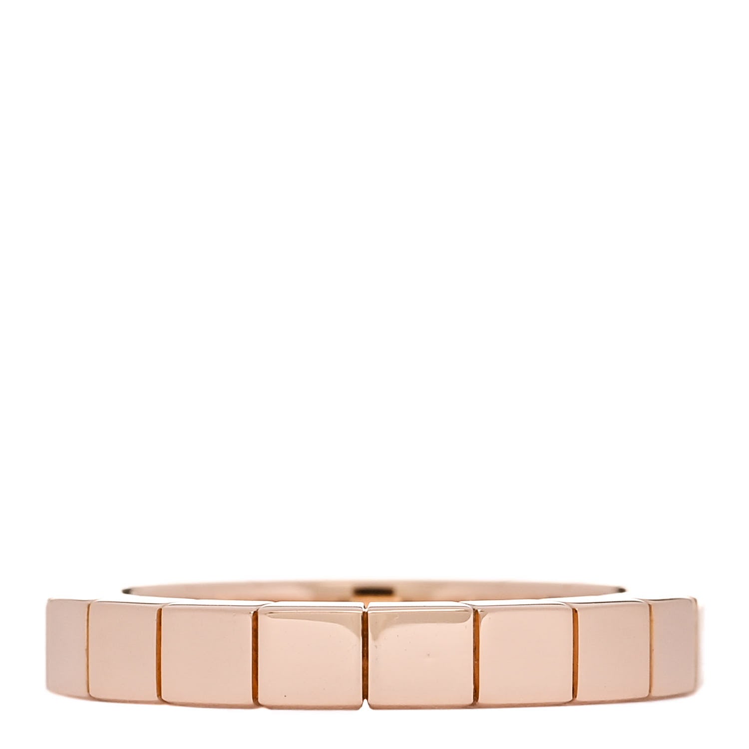 Cartier 18K Pink Gold 3mm Lanieres Ring 48 4.5 3 of 5