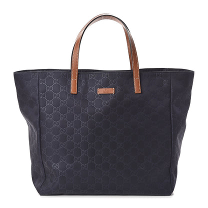 Gucci Nylon Monogram Medium Tote Navy 1 of 9