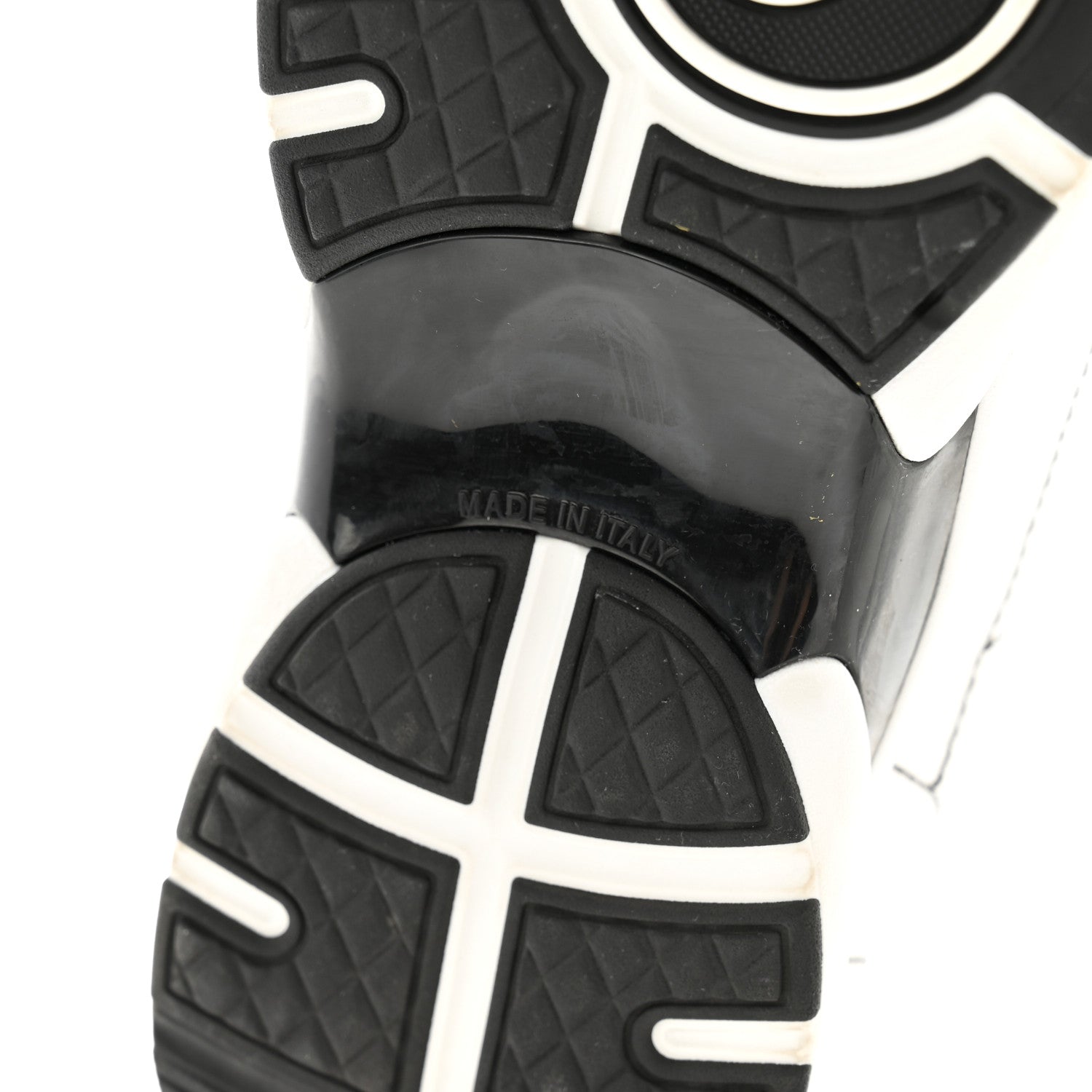 Chanel Cotton Womens CC Sneakers 37 White Black 6 of 11