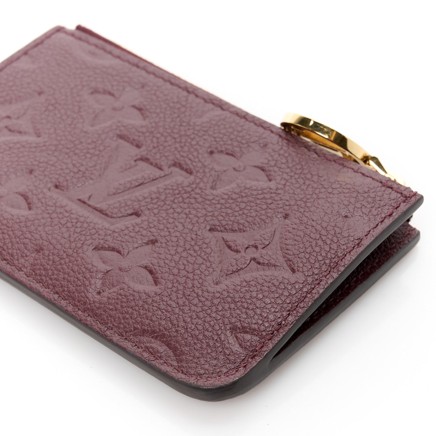 Empreinte Monogram Zipped Romy Card Holder Flamme