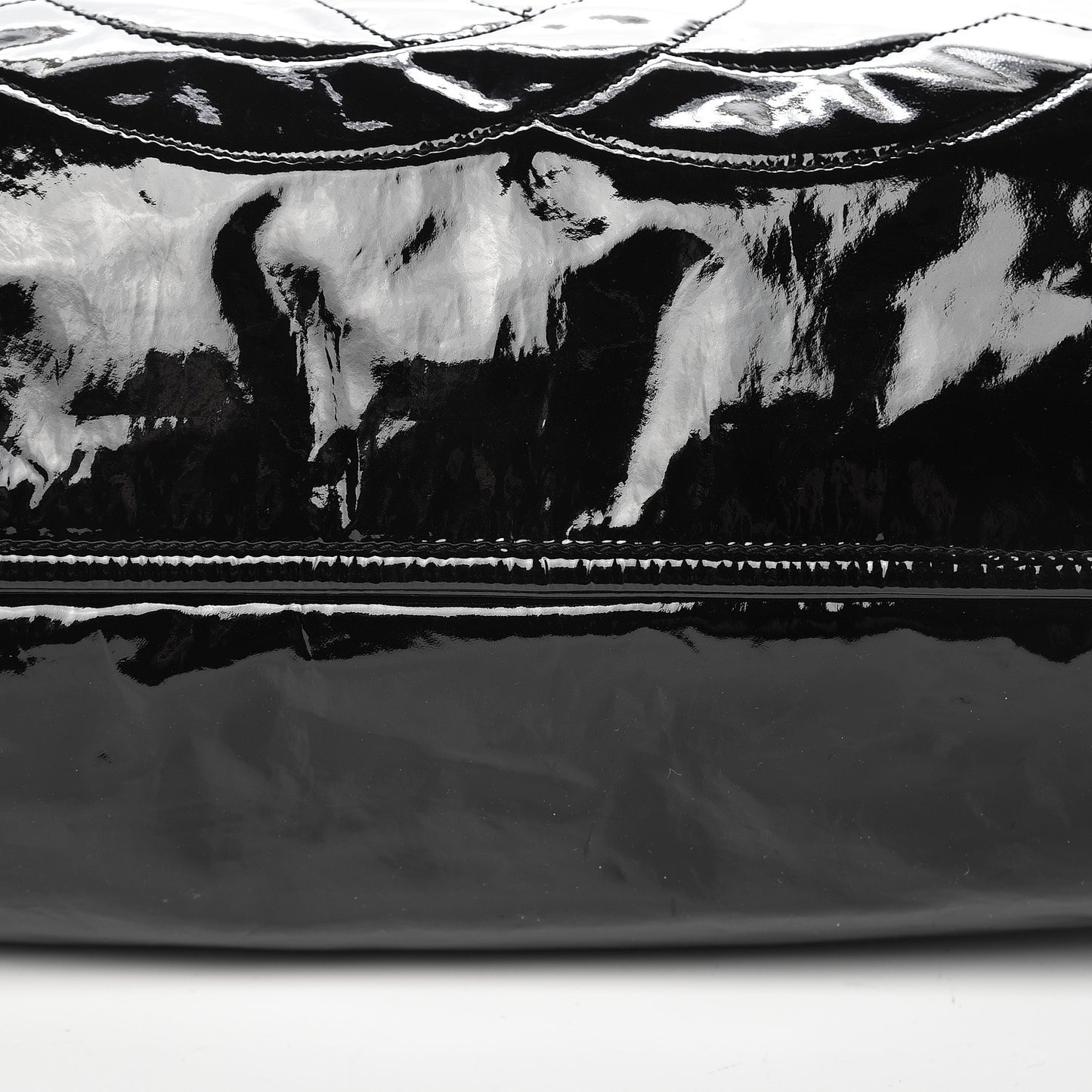 Patent Bonbons Shopper Tote Black