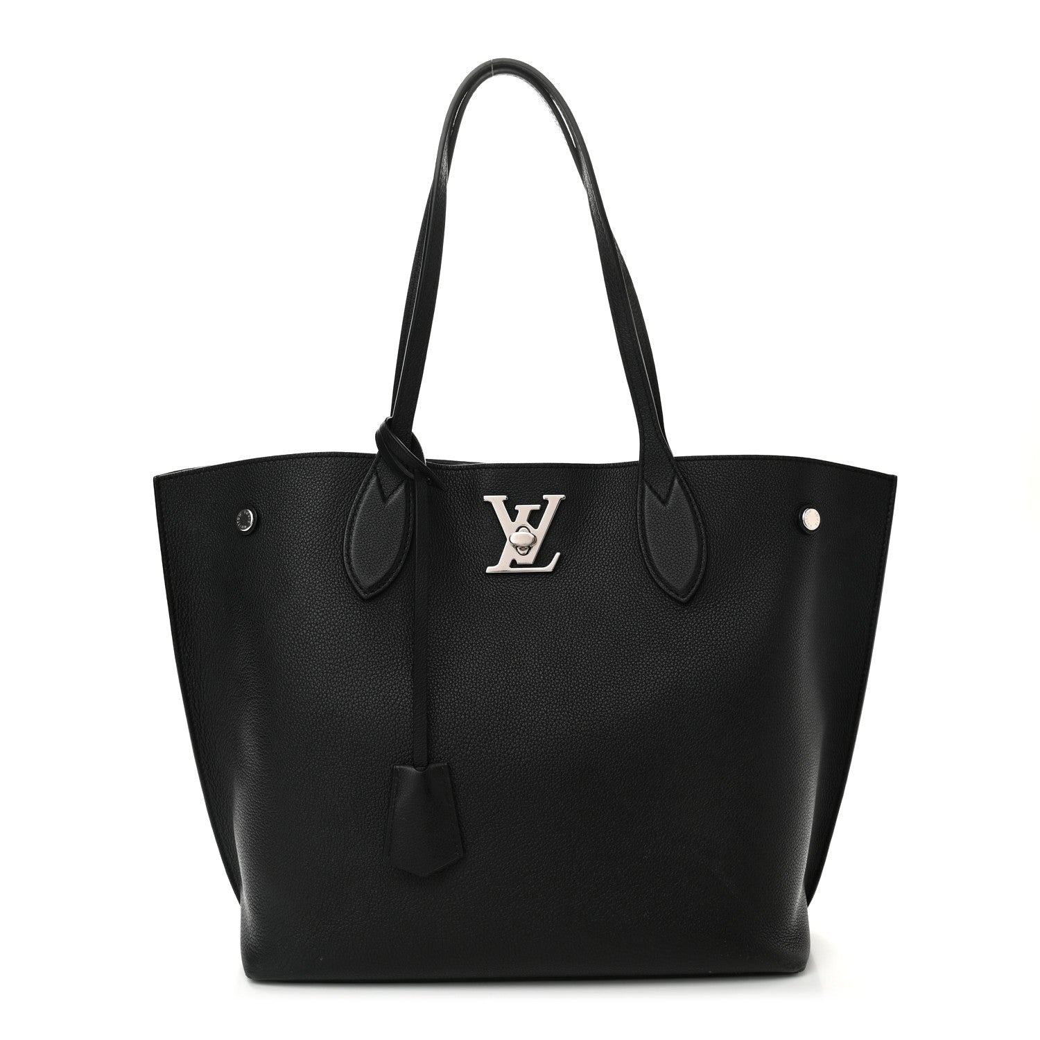 Louis Vuitton Calfskin Lockme Go Tote Black 1 of 10