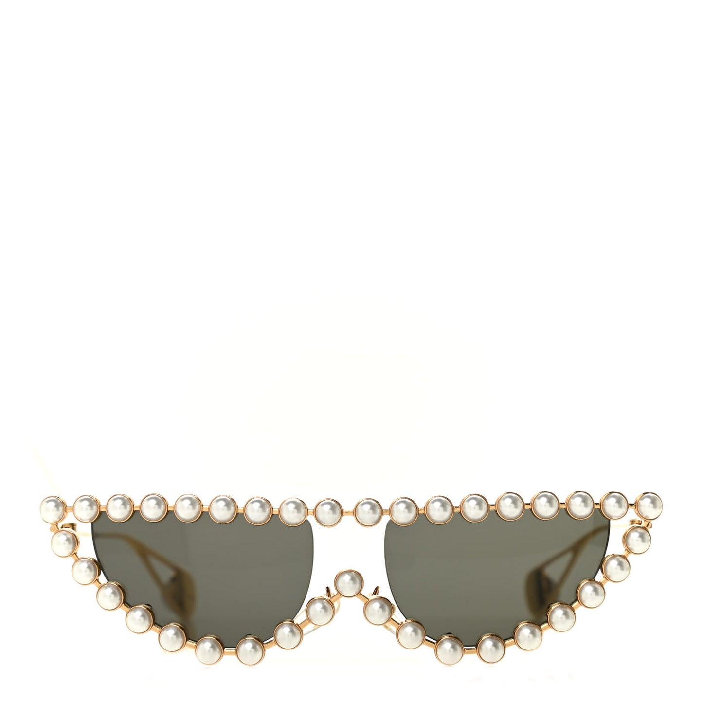 Metal Pearl Cat Eye Sunglasses GG0364S Gold