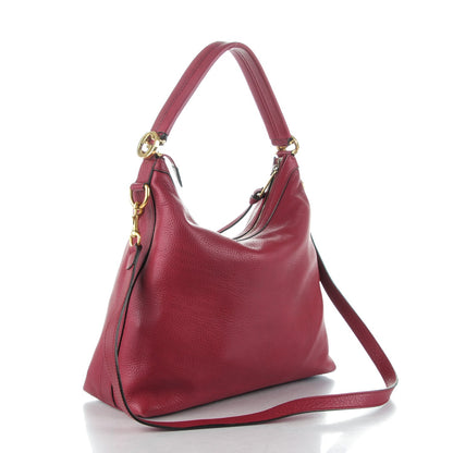Gucci Pebbled Calfskin Small Miss GG Hobo Red 3 of 7