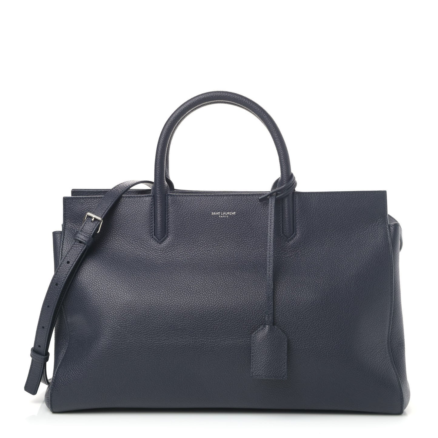 Calfskin Medium Rive Gauche Cabas Navy Blue