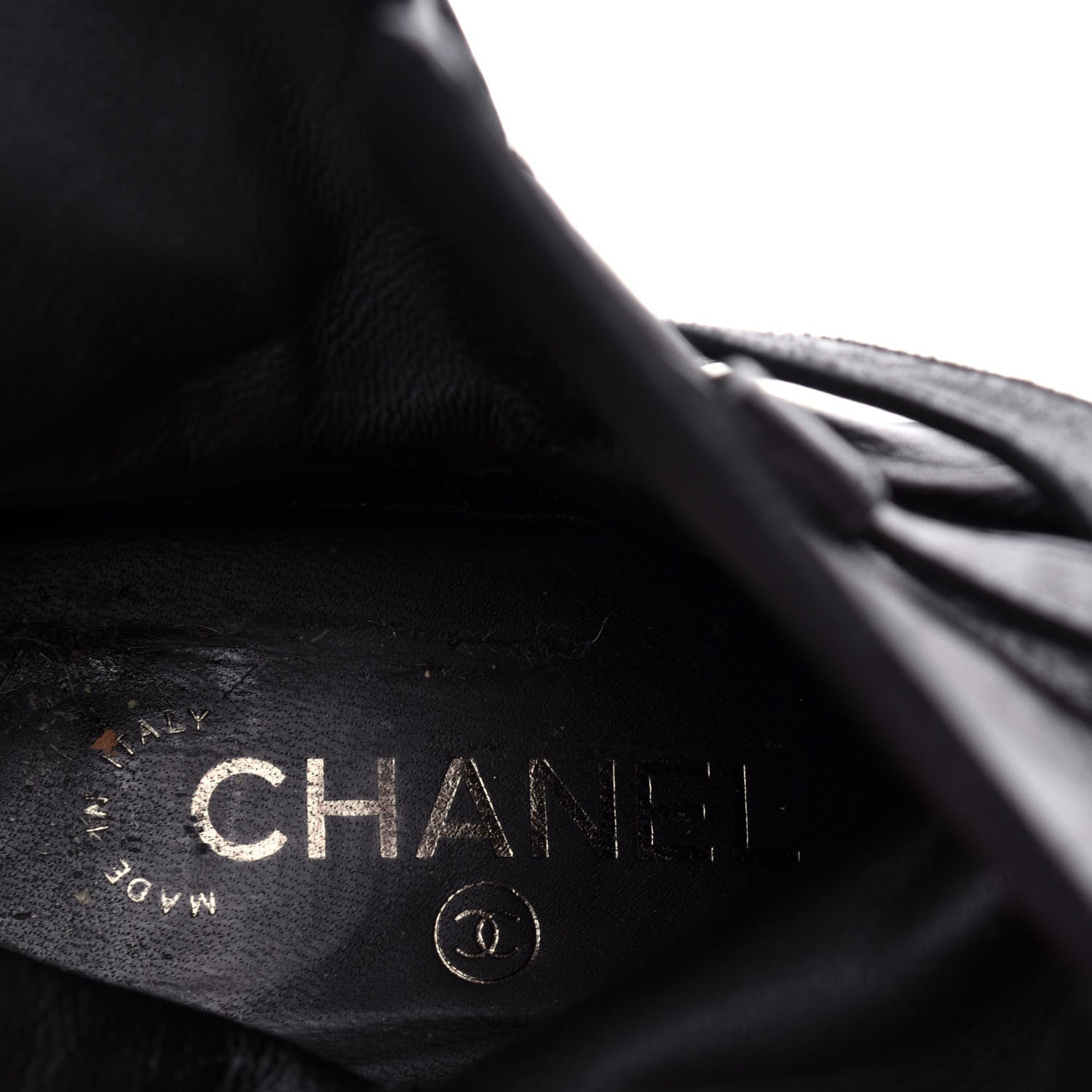 Chanel Lambskin CC Buckle Short Boots 39 Black 8 of 11