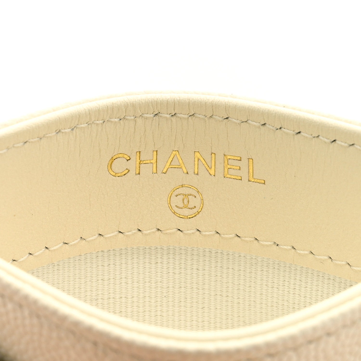 Chanel Caviar Quilted Card Holder White 6 of 8