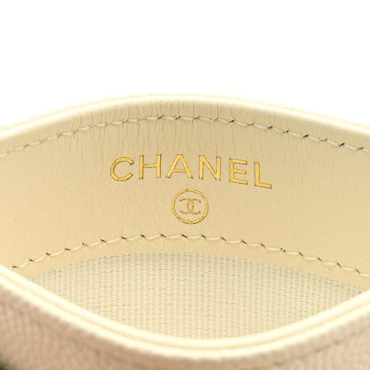 Chanel Caviar Quilted Card Holder White 6 of 8