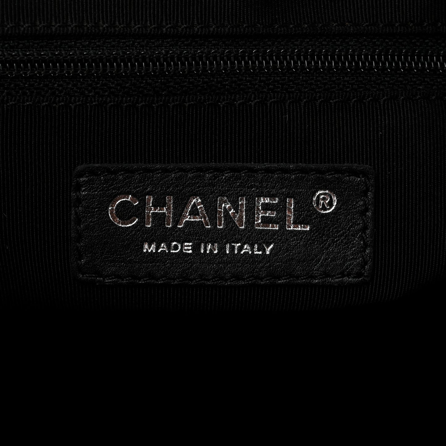 Calfskin CC Chevron All Day Long Boston Black