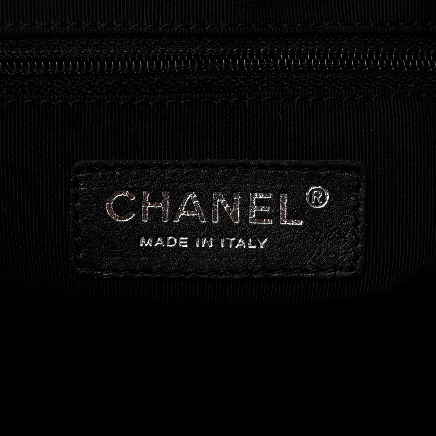 Chanel Calfskin CC Chevron All Day Long Boston Black 6 of 11