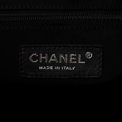 Chanel Calfskin CC Chevron All Day Long Boston Black 6 of 11