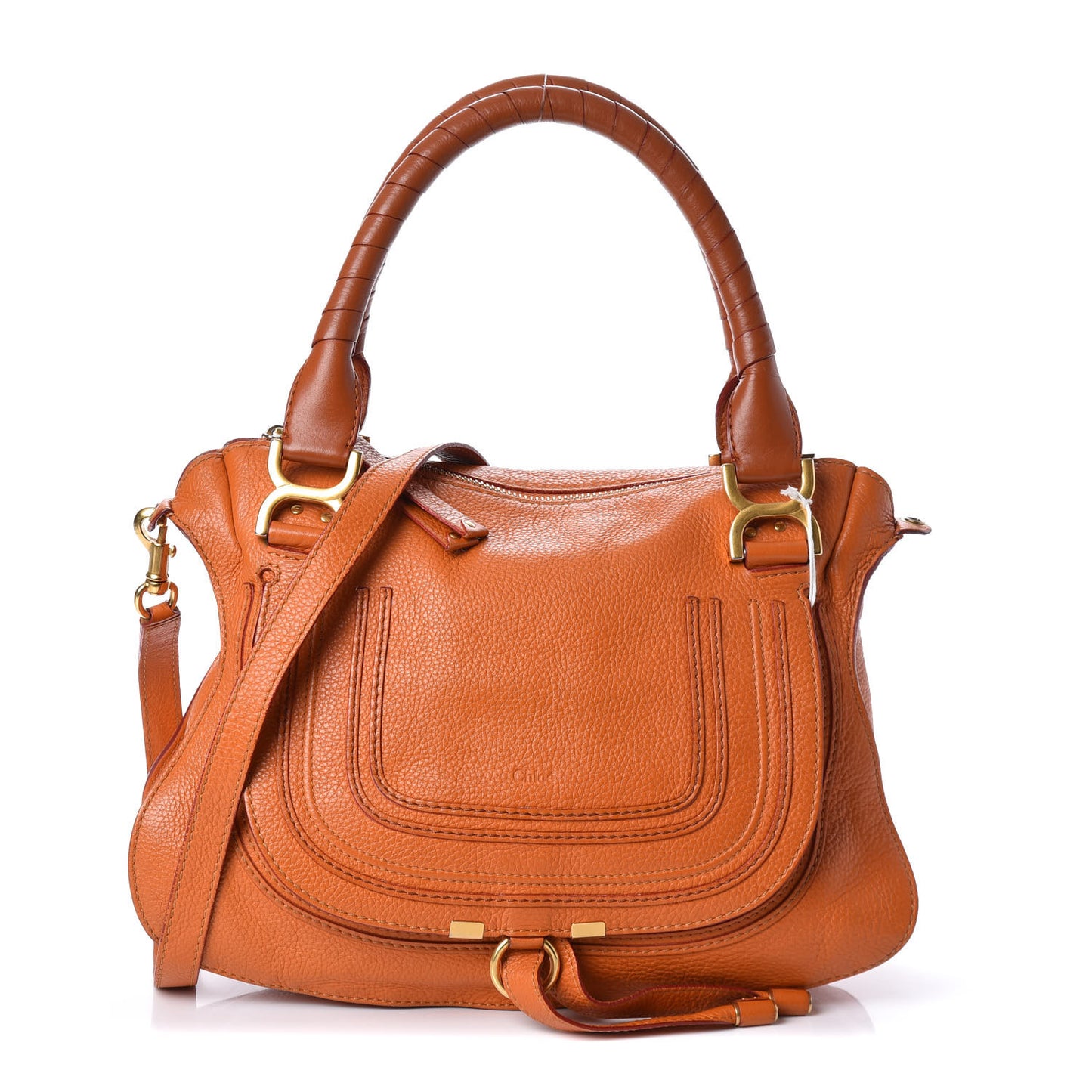 Calfskin Medium Marcie Satchel Indian Summer