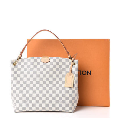 Louis Vuitton Damier Azur Graceful PM Rose Ballerine 16 of 16