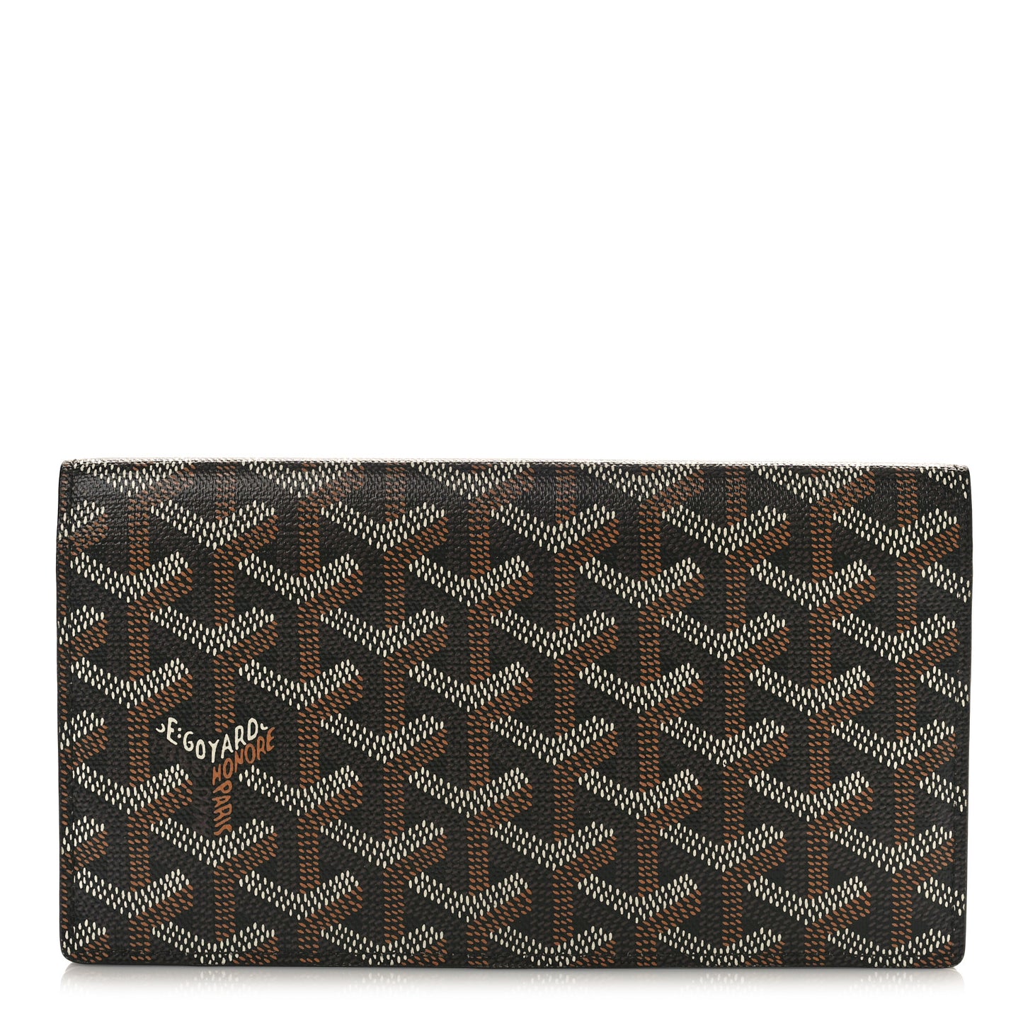 Goyardine Long Bi-Fold Wallet Black