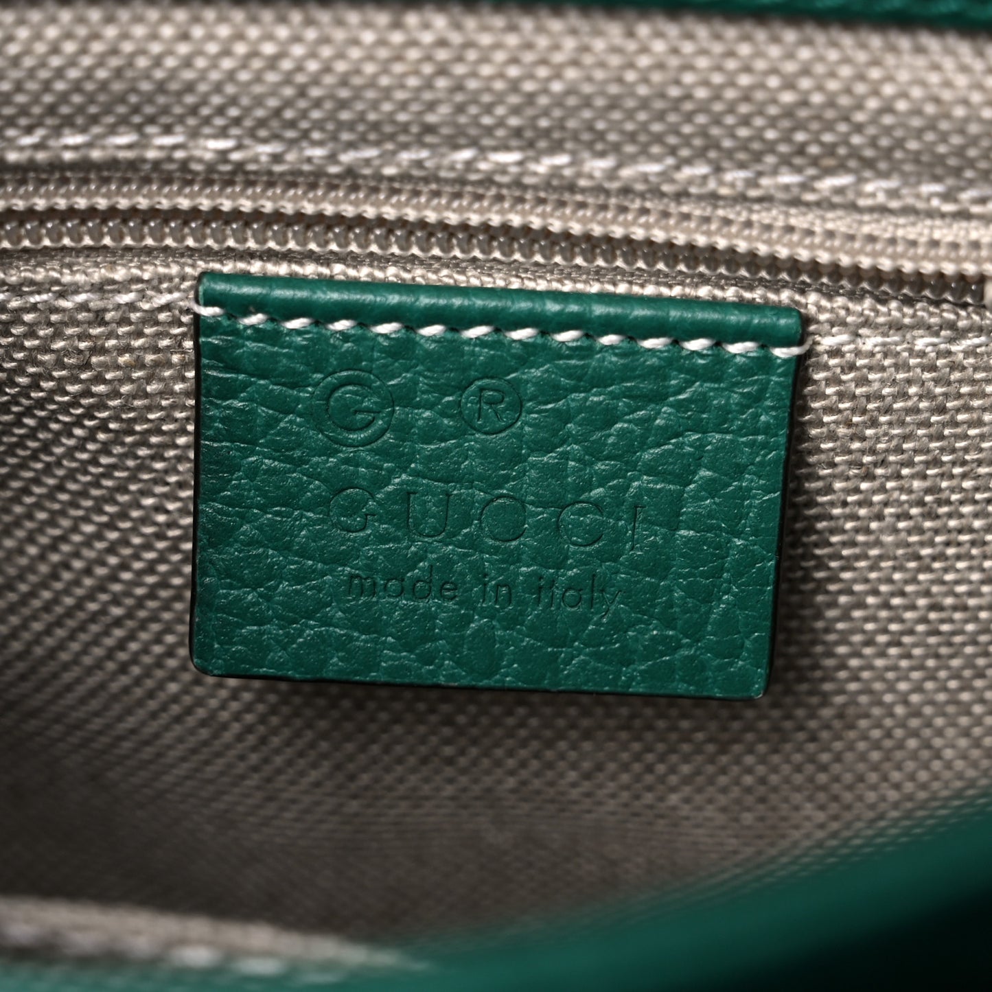 Dollar Calfskin Interlocking G Crossbody Bag Emerald