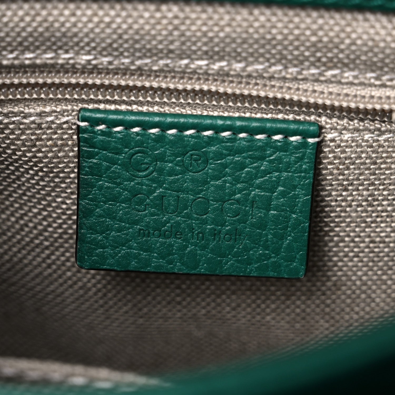 Gucci Dollar Calfskin Interlocking G Crossbody Bag Emerald 6 of 9