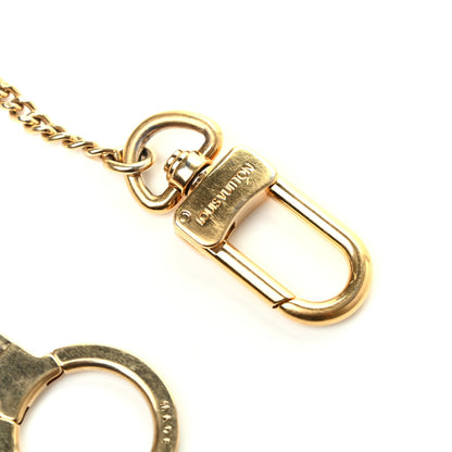 Louis Vuitton Metal Pochette Extender Key Ring Chain Gold 3 of 3