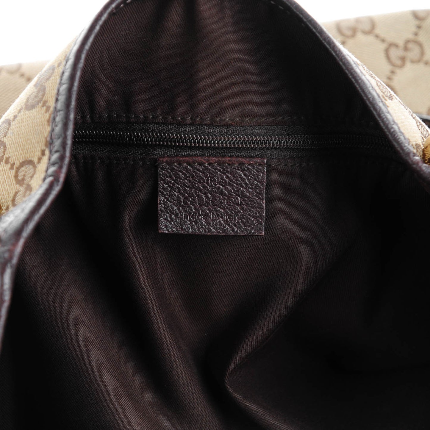 Monogram Medium Abbey Shoulder Bag Dark Brown
