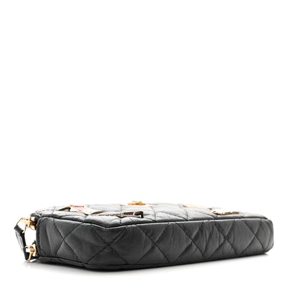 Chanel Aged Calfskin Lucky Charms 2.55 Reissue Small Clutch With Chain Black 4 of 13