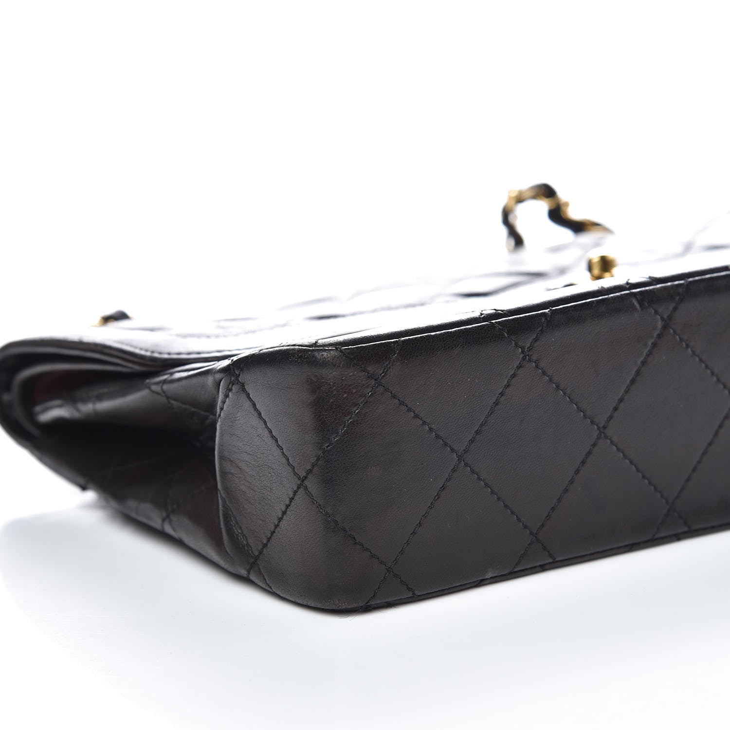 Chanel Lambskin Quilted Medium Double Flap Black 9 of 11