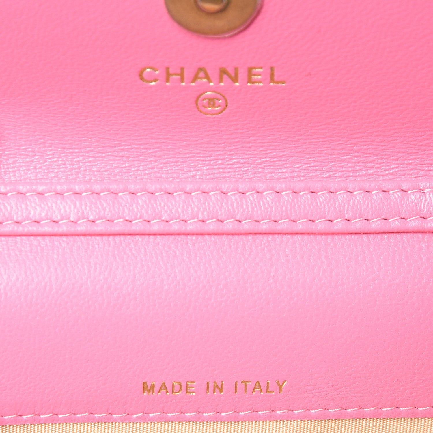 Chanel Lambskin Quilted Pearl Crush Clutch With Chain Pink 7 of 11
