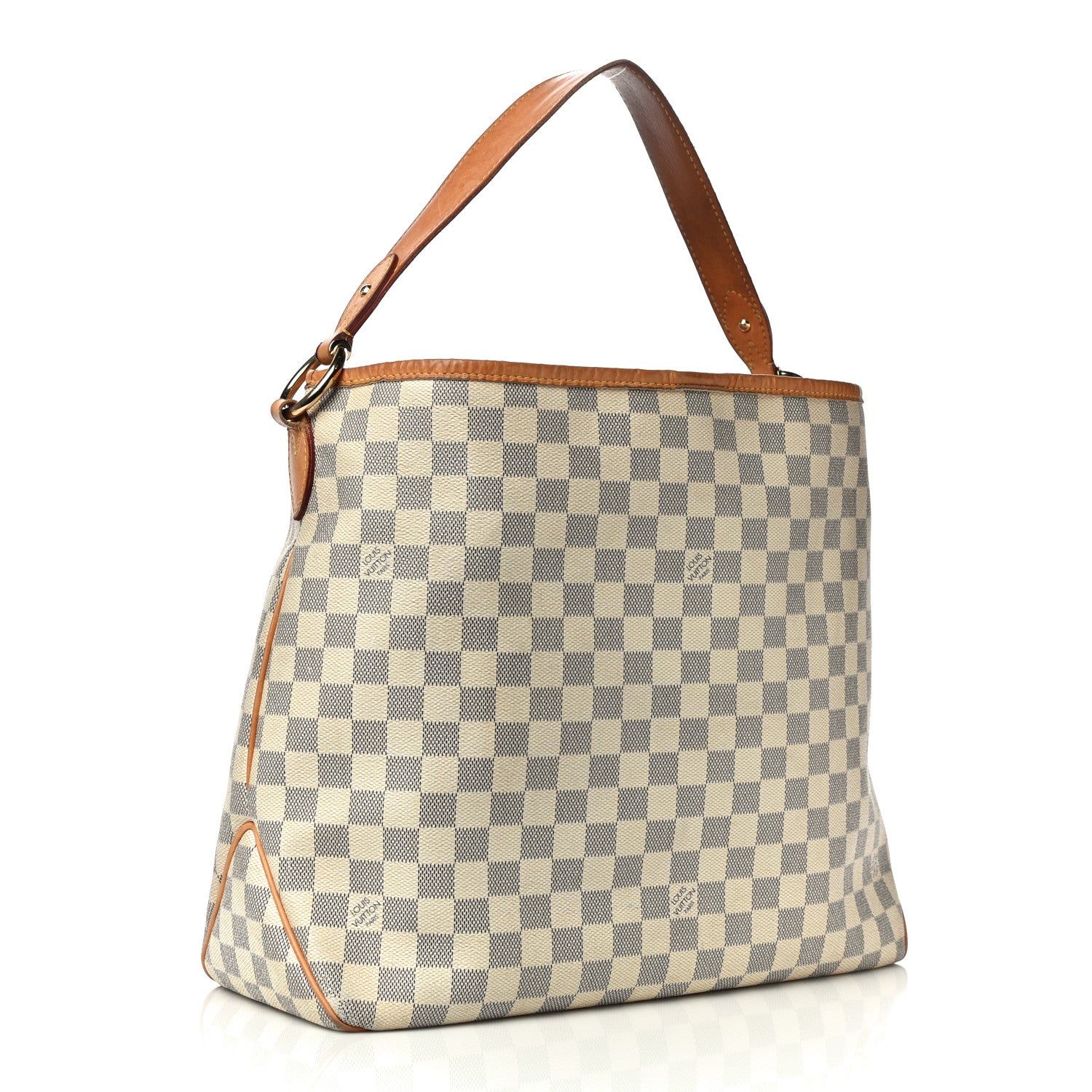 Louis Vuitton Damier Azur Delightful MM Rose Ballerine 3 of 15