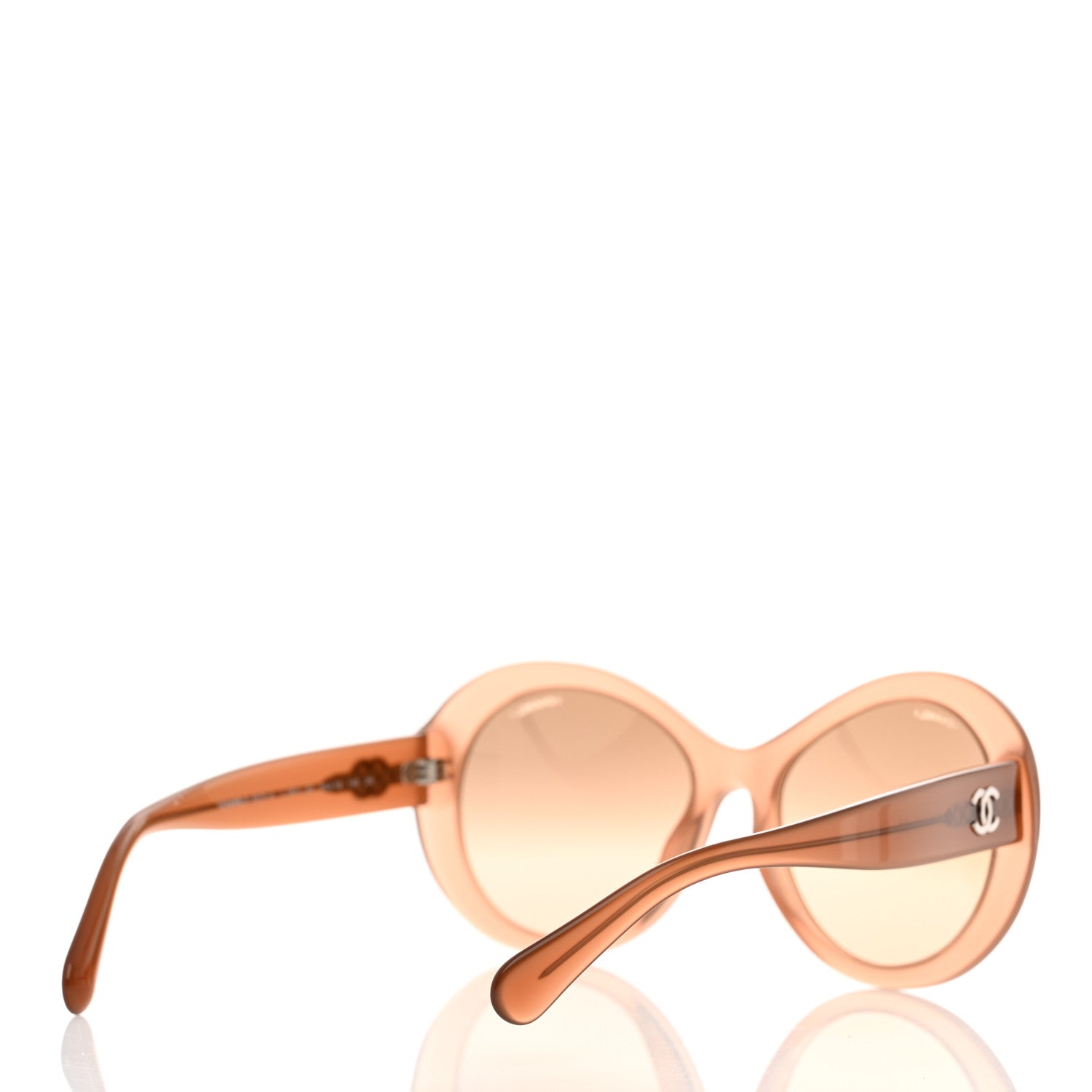 Chanel Acetate CC Oval Sunglasses 5372-A Dark Beige 4 of 8