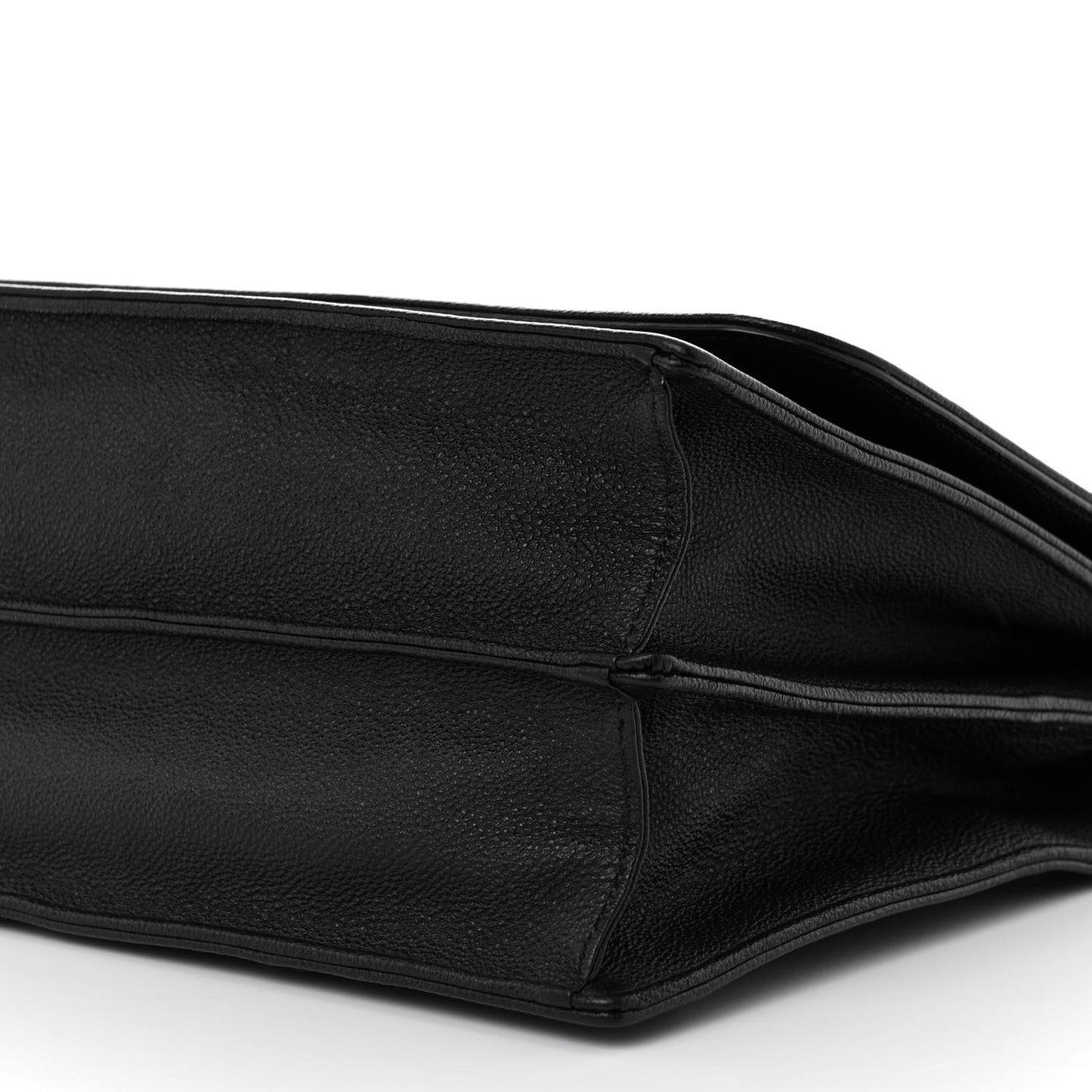 Grained Calfskin Diorama Satchel Black