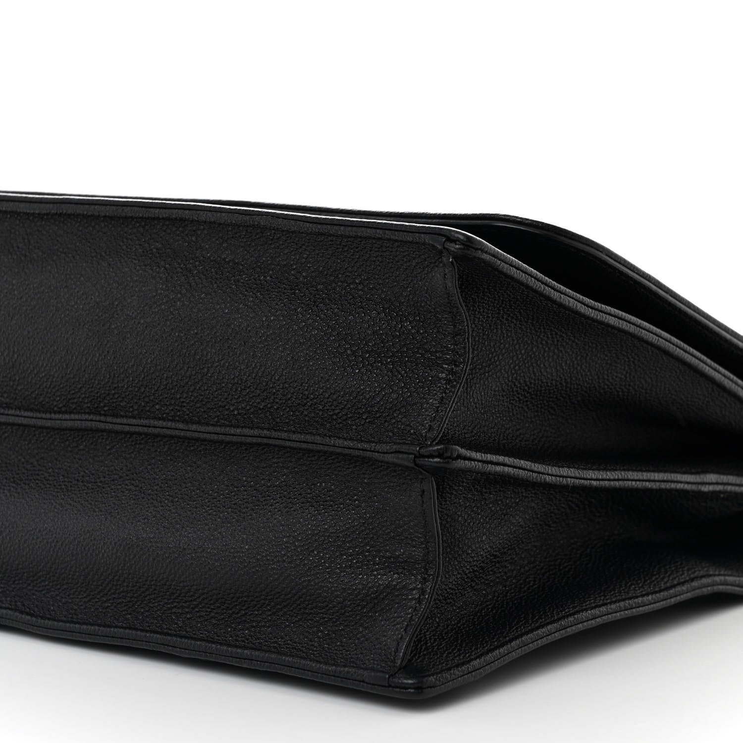 Christian Dior Grained Calfskin Diorama Satchel Black 11 of 17