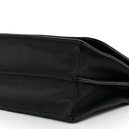 Christian Dior Grained Calfskin Diorama Satchel Black 11 of 17