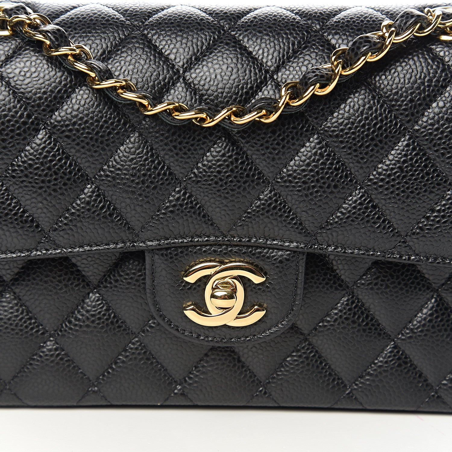 Chanel Caviar Quilted Small Double Flap Black 9 of 10