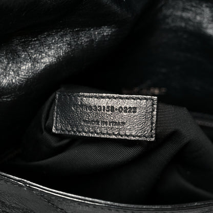 Saint Laurent Crinkled Calfskin Matelasse Monogram Medium Niki Chain Satchel Black 8 of 12