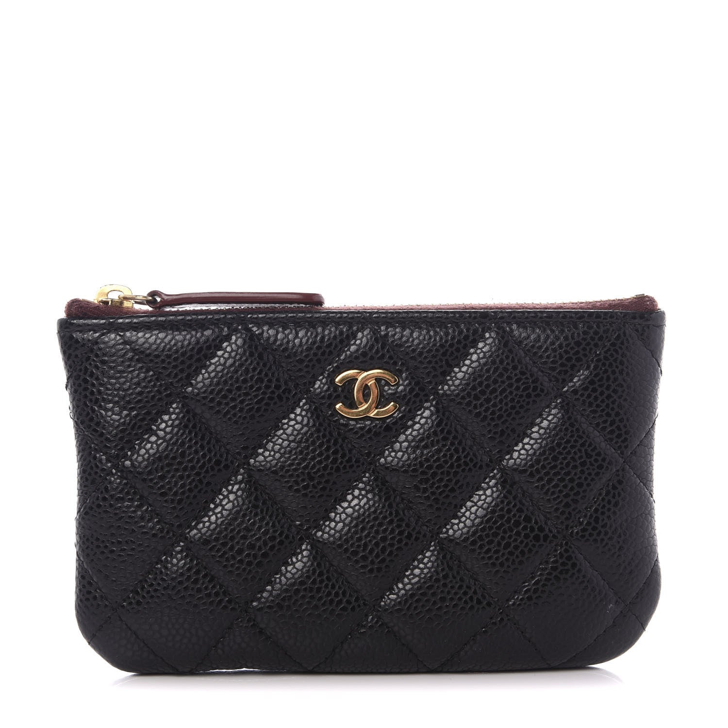 Chanel Caviar Quilted Small Cosmetic Case Black 1 of 8