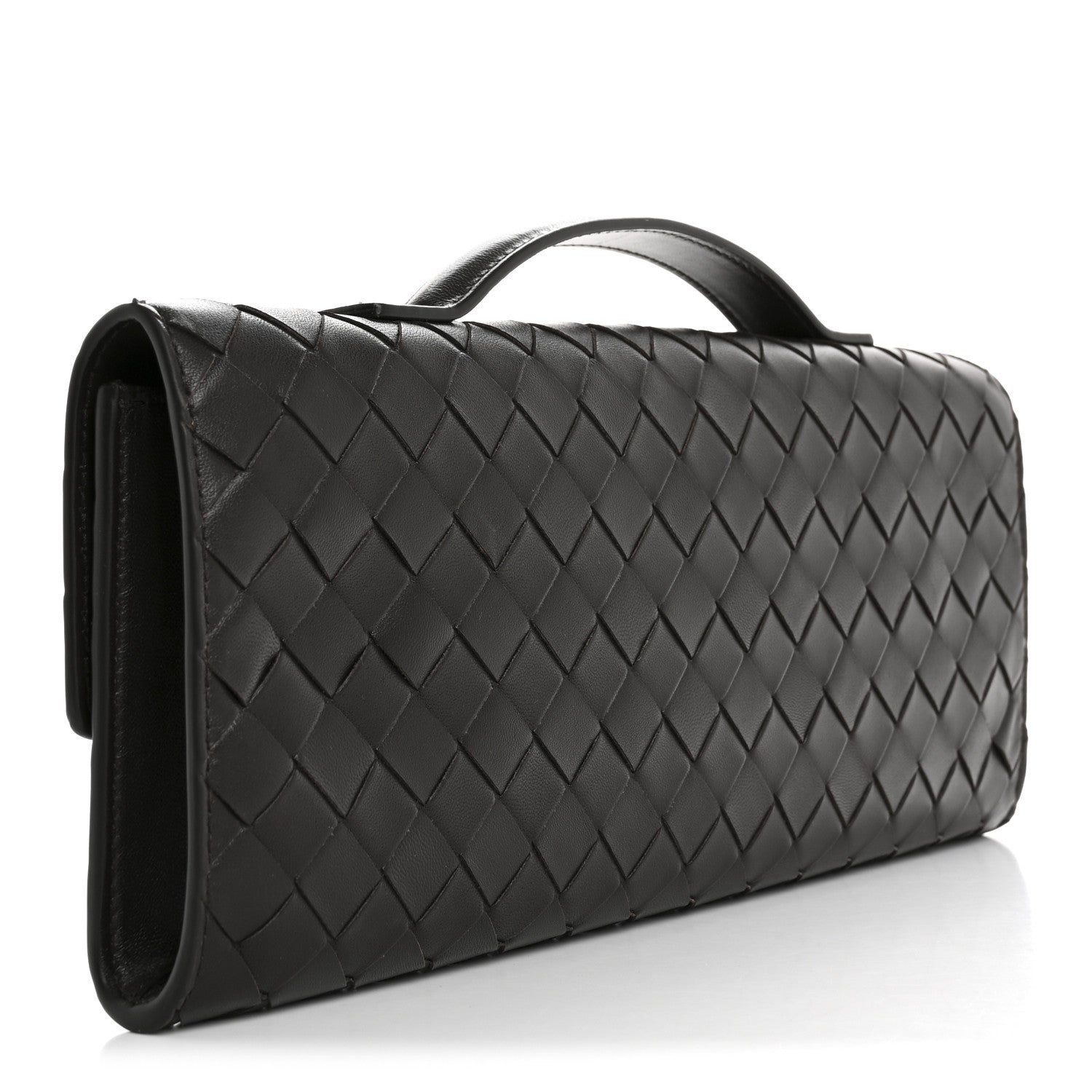 Bottega Veneta Nappa Intrecciato Long Andiamo Top Handle Clutch Fondant 3 of 7