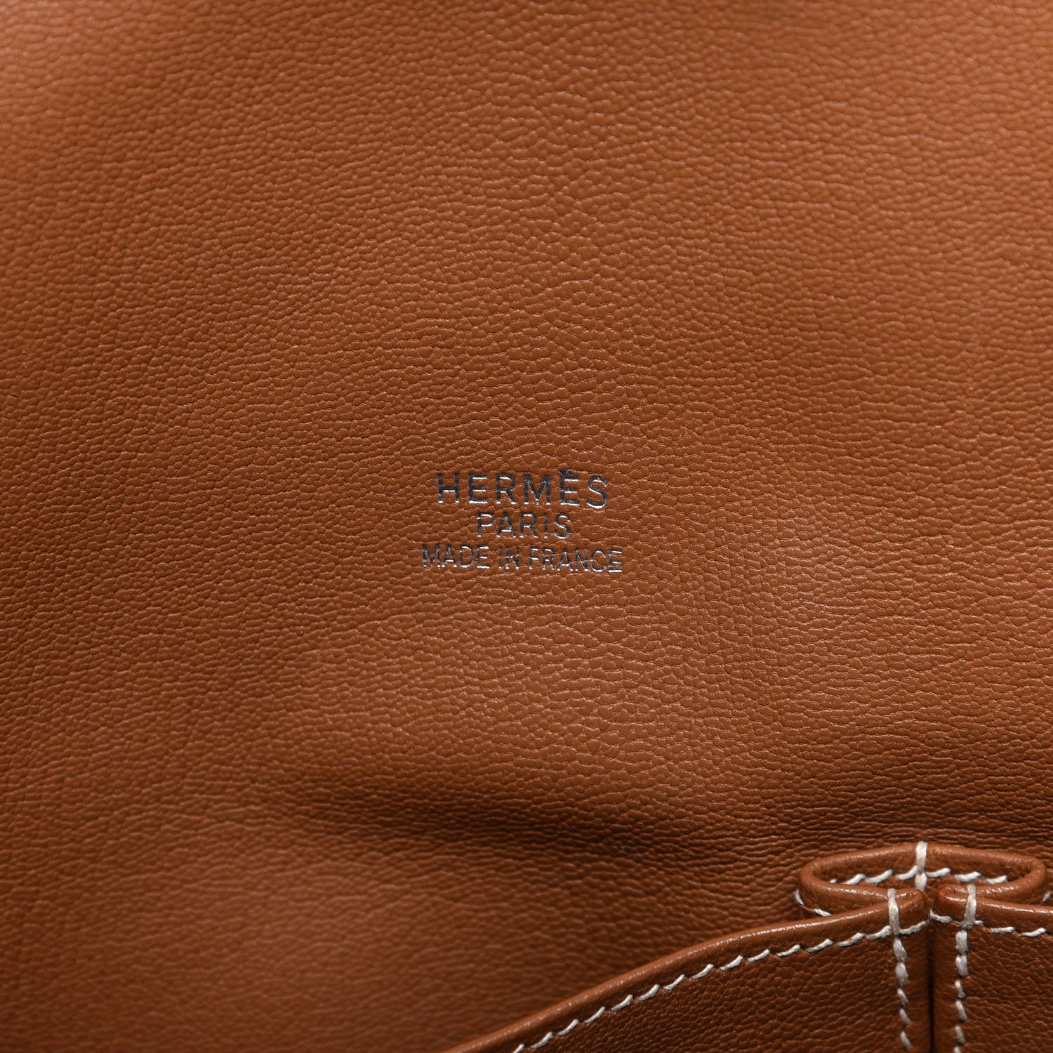 Hermes Taurillon Clemence Jypsiere 34 Gold 8 of 15