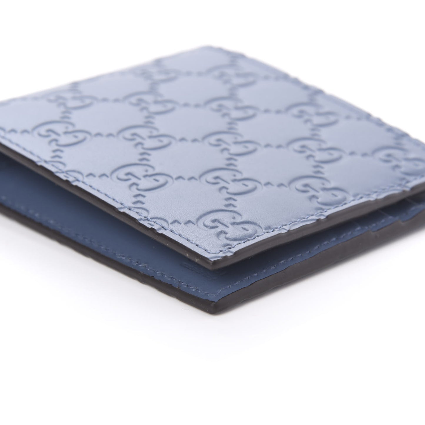 Guccissima Bi-Fold Wallet Blue