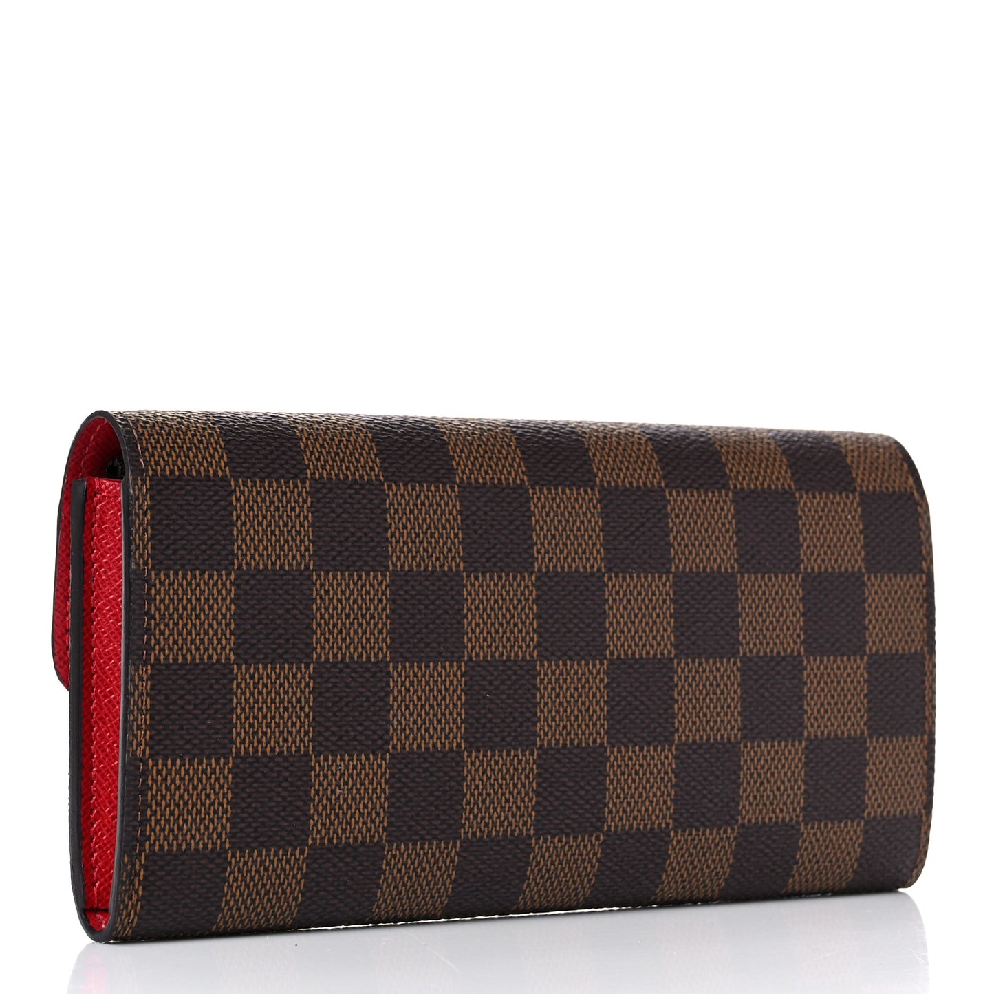 Damier Ebene Emilie Wallet Red